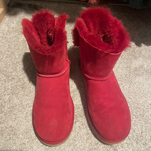 UGG Shoes - UGG Red Suede Winter Boots